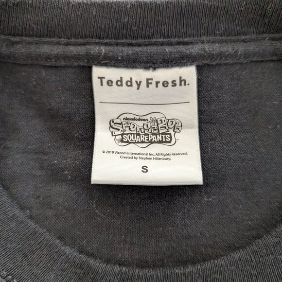TEDDY FRESH T Shirt Men's‎ S Black Spongebob Squarepants Graphic Long Sleeve - Picture 8 of 11